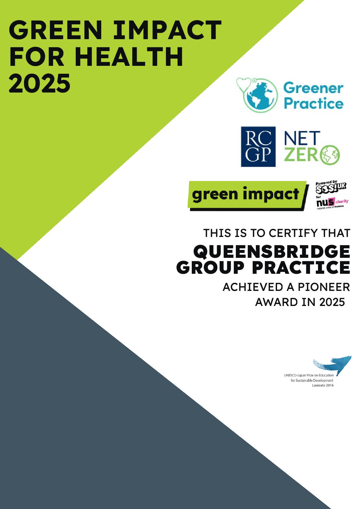 green impact for health